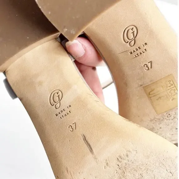 M. Gemi Gray and Tan Sandals - Picture 2 of 7